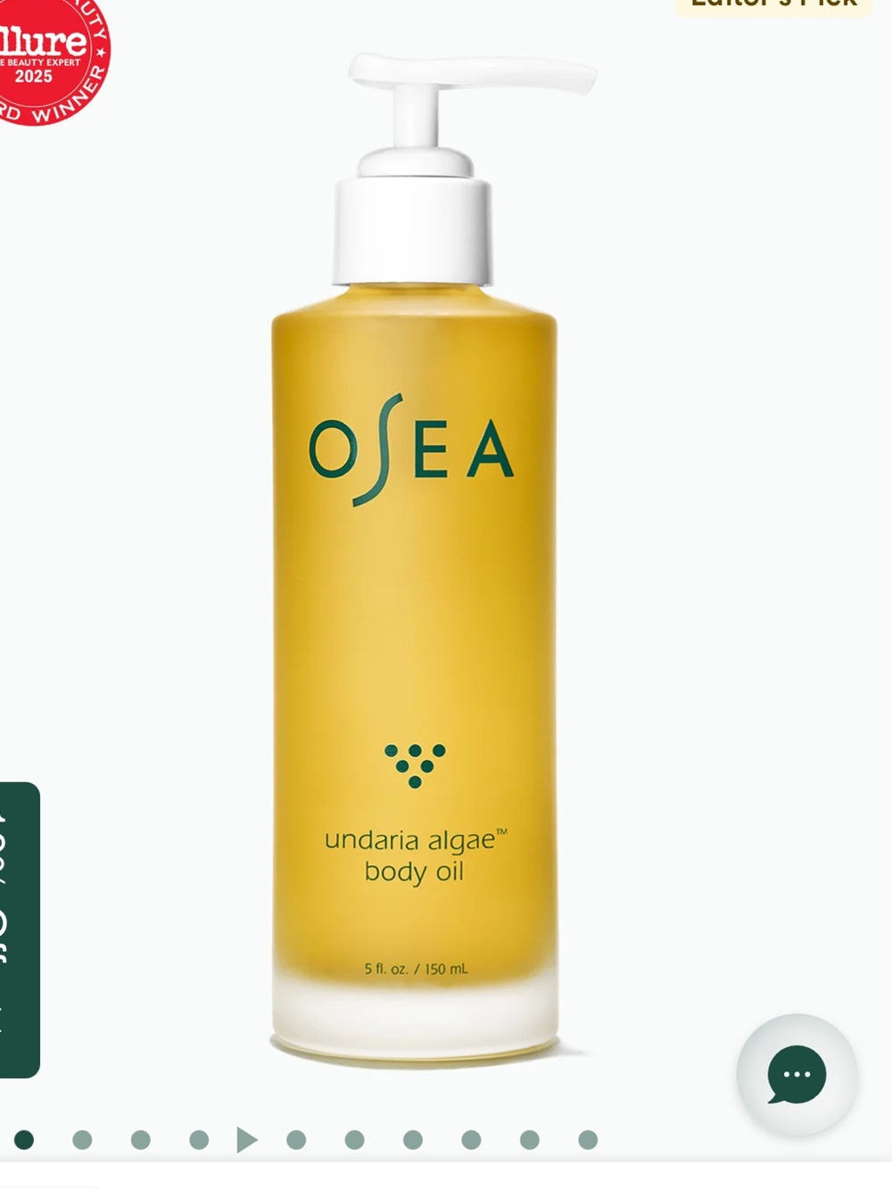 Sea Yellow Pump Bottle Body Oil